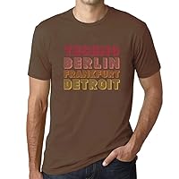Men's Graphic T-Shirt Techno Berlin Frankfurt Detroit Eco-Friendly Limited Edition Short Sleeve Tee-Shirt