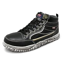 EDWIN esm102 Men's Safety Shoes, Sneakers, High Cut, Non-Slip, Lightweight, Special Soles, Iron Toe Core, Work Shoes, Safety Shoes