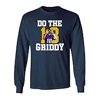 Justin Do The Griddy Funny Griddy Dance Football Gift Long Sleeve T-Shirt