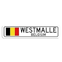 Decorative Sign Westmalle Belgium Belgian Flag Sign Belgium Custom Flag Sign Novelty Home Door Wall Decor Tin Sign Hanging Poster 4