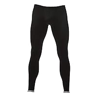 FEESHOW Men's Ice Silk Long John Sport Running Tights Thermal Underwear Pajamas Pants Leggings