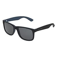 Foster Grant mens Jace Polarized for Digital Sunglasses Sunglasses, Matte Black and Navy, 54mm US