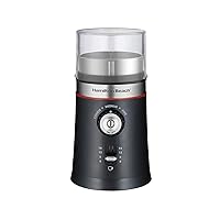 Hamilton Beach 10oz Electric Coffee Grinder with Multiple Grind Settings for up to 14 Cups, Stainless Steel Blades, Black