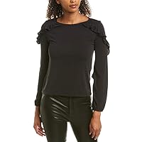 BB DAKOTA Women's Sweet Thang Modal Jersey Ruffle Top