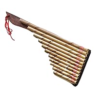 Thai Wote Panpipe Bamboo Instrument Traditional Musical Isan Laos Pan flute 12 Pipes