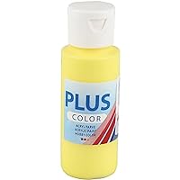 Plus Color Craft Paint, primary yellow, 60 ml