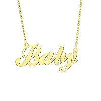 Customized Personalized Name Necklace 18K Gold Plated Stainless Steel Any Name Jewelry for Her