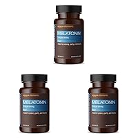 Amazon Elements Melatonin 3mg, Helps with Occasional sleeplessness, Vegan, Unflavored, 260 Tablets, 8 Month Supply (Packaging May Vary) (Pack of 3)