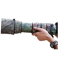 CHASING BIRDS Camouflage Waterproof Lens Coat for Sigma 150-600mm F5-6.3 DG OS HSM Sports Rainproof Lens Protective Cover (Green Leaf Camouflage, with 1.4X TC (TC-1401))