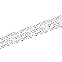 Adabele 10 Feet (120 Inch) Authentic 925 Sterling Silver Unfinished 2mm (0.08 Inch) Diamond-Cut Curb Chain Bulk for Jewelry Making Nickel Free Hypoallergenic SSK-N2