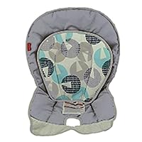 Replacement Cover for Fisher-Price 4-in-1 Total Clean High-Chair - FLH17 ~ Lucky Blue Pattern ~ Replacement Seat Cushion and Infant Insert, Multicolored, 8.0 ounces, 1.0 Count