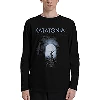 T Shirt Katatonia Mens Fashion Round Neck Shirts Classical Long Sleeve Tops Black