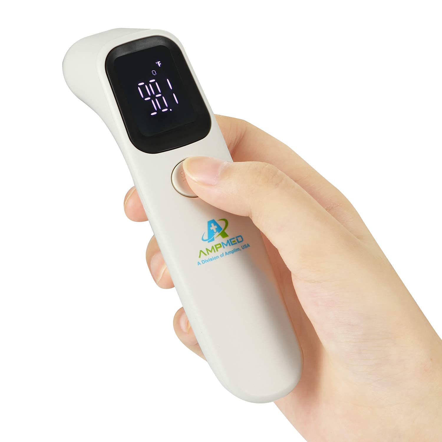 Amplim 3-Pack Hospital & Medical Grade Non Contact Digital Infrared Forehead Thermometer for Babies, Kids, and Adults. FSA HSA Eligible