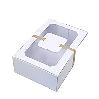 PENGHUISM Candy Gift boxes 10pcs Candy Box Gift Box Cookies Boxes Birthday Decoration box (Color : White, Size : 1 Count)