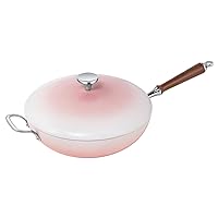 DELUXE Nonstick Frying Pan, Large Non stick Wok Pan with Lid (5 Qt, 12.6