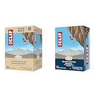 CLIF BARS - Energy Bars - White Chocolate Macadamia Nut Flavor - Made with Organic Oats & Energy Bars - Peanut Butter Banana with Dark Chocolate - Made with Organic Oats