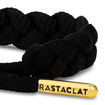 Rastaclat Onyx II Black Shoelace Bracelet