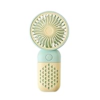 New Handheld Fan Student Portable USB Rechargeable Silent Mini Pocket Fan Suitable For Travel/Work/Makeup/Office Oscillating Table Fan Retro (A, One Size)