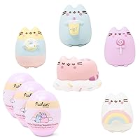 Hamee Pusheen The Cat [Surprise Blind Capsule] [Series 2] Cute Water Filled Squishy Toy [Birthday Gift Bags, Party Favors, Gift Basket Filler, Stress Relief Toys] - Surprise (Random - 3 PC.)
