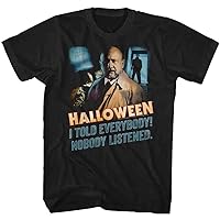 Halloween T-Shirt Nobody Listened Black Tee