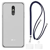 LG Stylo 5 Case + Universal Mobile Phone Lanyards, Neck/Crossbody Soft Strap Silicone TPU Cover Bumper Shell for LG Stylo 5V (6.2”)