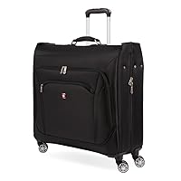 SwissGear 7895 Premium Rolling Garment Bag, Black, Carry-On Spinner Edition
