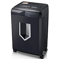 18L Electric Home Office Commercial Electric High Power Shredder 4 Level Secret Office Automatic，Micro-Cut Paper Shredder, Black