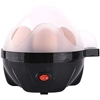 egg boiler Electric Egg Boiler for 7 Eggs, Food grade egg rack, Easy to Use, for Hard Boiled Egg, Poached Egg, Scrambled Egg, Salad with Egg, with Auto Shut Off Feature, 350W