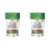 NOW Foods, Organic Flax Seeds, Source of Essential Fatty Acids and Fiber, Certified Non-GMO, Kosher, 1-Pound (Packaging May Vary) (Pack of 2)