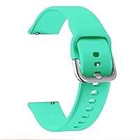 HAZELS Bracelet Accessories WatchBand 22MM for Xiaomi Haylou Solar ls05 Smart Watch Soft Silicone Replacement Straps Wristband (Color : Mint Green, Size : 22mm)