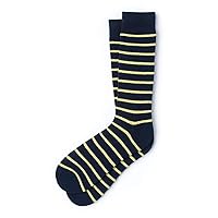 “Virtuoso Stripe Series” Men’s Classic Striped Dress Crew Socks - Comfort Carded Cotton (1 Pair)
