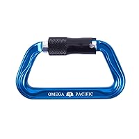 Omega Pacific Standard D Aluminum Keylock 3-Stage Quik-Lok Carabiner - Certification: NFPA 2500 (1983), 2022 ED Technical Use