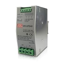 Original Mean Well Uninterruptable Power Supply DC Input 24-29V 40A DC UPS Module Uninterrupted Switching Power Supply Battery Controller for DIN Rail UPS System