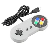 Wiresmith SNES Super Nintendo Style USB Controller for PC MAC Windows Linux
