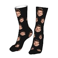Custom Socks with Photo for Men Women, Personalized Socks with Picture Unisex Sock, Socks with Faces on Them Custom
