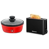 Elite Gourmet Personal Electric Skillet and Toaster Bundle