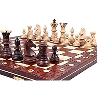The Jarilo, Unique Elegant Wooden Chess Set, Pieces, Chess Board and Chess Piece Storage - Handcrafted in Europe for Adults and Kids