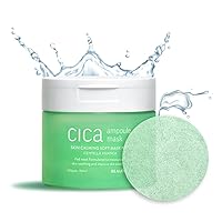 Cica Ampoule Mask 100ea, Skin care pad, Korean toner pads, Centella Asiatica Extract, Deep Hydration, Beach Essencial, Quick Calming, Sunburn relief, Reduce Hot flush, nutrition for irritated skin