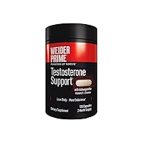 Weider Prime Testosterone Supplement for Men, Healthy , Support to Help Boost Strength and Build Lean Muscle, 120 Capsules