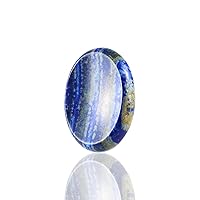 Lapis Lazuli Crystals Rock Worry Stones for Kids, Oval Palm Stone, Thumb Stone, Crystals and Healing Stones Quartz Bulk for Wicca, Reiki, Healing Energy, Chakra Stones, Witchcraft Supplies(1PCS)