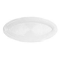 Portmeirion Sophie Conran White Fish Platter | 21 Inch Fish Serving Platter | Large Oval Serving Tray Made from Fine Porcelain | Microwave and Dishwasher Safe