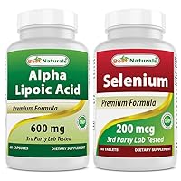 Best Naturals Alpha Lipoic Acid 600 mg & Selenium 200 mcg