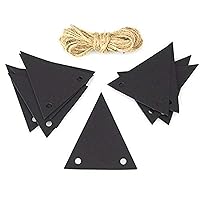Black Chalkboard Tags Triangle, 2-1/4-inch, 20-Pack