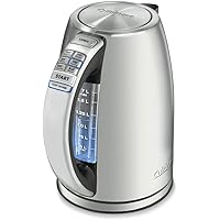 Cuisinart 1.7-Liter Stainless Steel Cordless Electric Kettle with 6 Preset Temperatures
