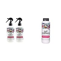 SO COZY Curl Spray Leave-In Conditioner For Kids Hair Detangles Restores Curls Pack of 2 & Curl Conditioner For Kids Hair Softens Restores Bounce and Shine 10.5 Fl Oz