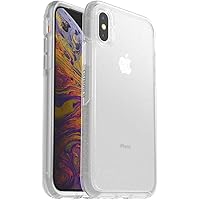 iPhone Xs & iPhone X (Only) - Symmetry Clear Series Case - Stardust - Ultra-Sleek - Wireless Charging Compatible - Raised Edges Protect Camera & Screen - Non-Retail Packaging
