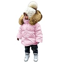 Snow Suits for Toddler Boys Kids Jacket Girls Snowsuit Padded Hooded Winter Baby Infant Toddler Coat Boys Ski Bibs
