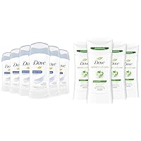 Dove Invisible Solid Original Clean Antiperspirant Deodorant Stick for Women Pack of 6 and Dove Advanced Care Antiperspirant Deodorant Stick Cool Essentials 4 ct with Pro Ceramide Technology