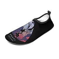 Anime Water Shoes Barefoot Quick-Dry Aqua Socks Slip-on for Men's Woman's Outdoor Beach Swim Surf