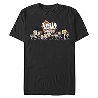 Nickelodeon Big & Tall Loud House Group Men's Tops Short Sleeve Tee Shirt